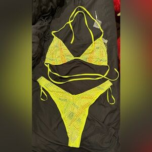 Shimmer Under the Sun Rhinestone 2-piece Sunsuit